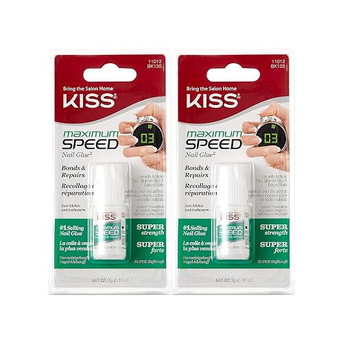 Kiss Maximum Speed Nail Glue (2 Pack) Beauty & Personal Care KISS