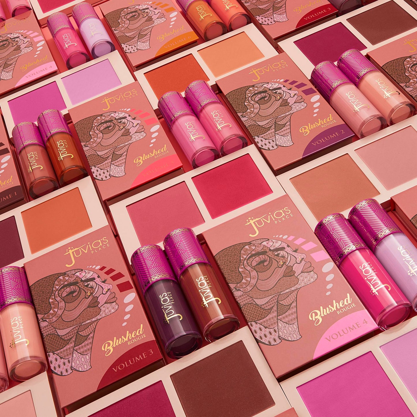 Juvia's Place Blushed Liquid Blush Dahlia - Dewy Tint Cheeks Makeup Glow Pigment Effortless Beauty Long Lasting Cosmetics Soft Creamy Natural