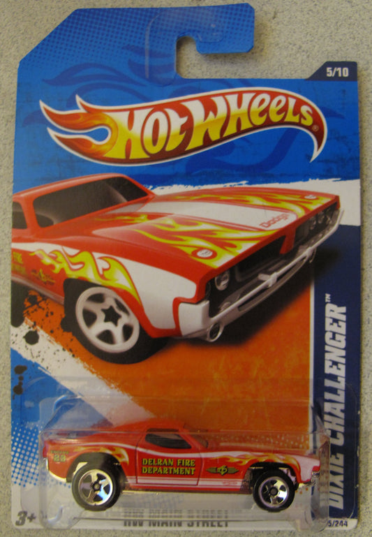 Hot Wheels 2011-165 Dixie Challenger HW Main Street RED 1:64