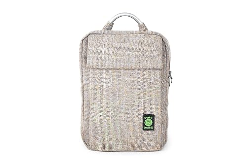 DIME BAGS Backpack with Padded Laptop Storage Sleeve, 11 Storage Compartments, Durable Hempster Bag for School, Work, & Travel, Contoured Shoulder Straps, Interchangeable Patch, Slab Bag (Sand)
