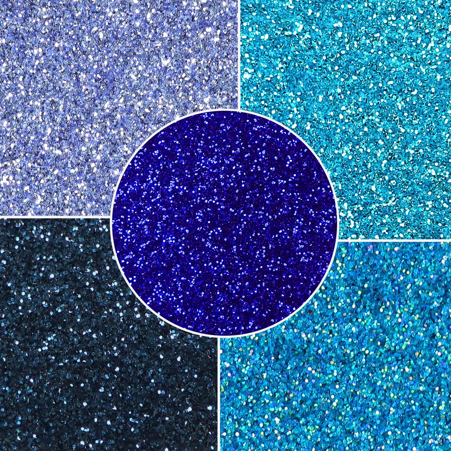 MARBLERS Cosmetic Grade Fine Glitter 5-Pack [Ocean Wave] 0.90oz (25g) | Non-Toxic | Vegan | Cruelty-Free | Eyeshadow, Nail Polish, Nail Art |
