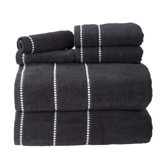 Lavish Home 6 Piece Bathroom Towels Set - 525GSM 100% Cotton Bathroom Essentials - 2 Bath Sheets, 2 Hand Towels, and 2 Wash Cloths for Bath, Shower…
