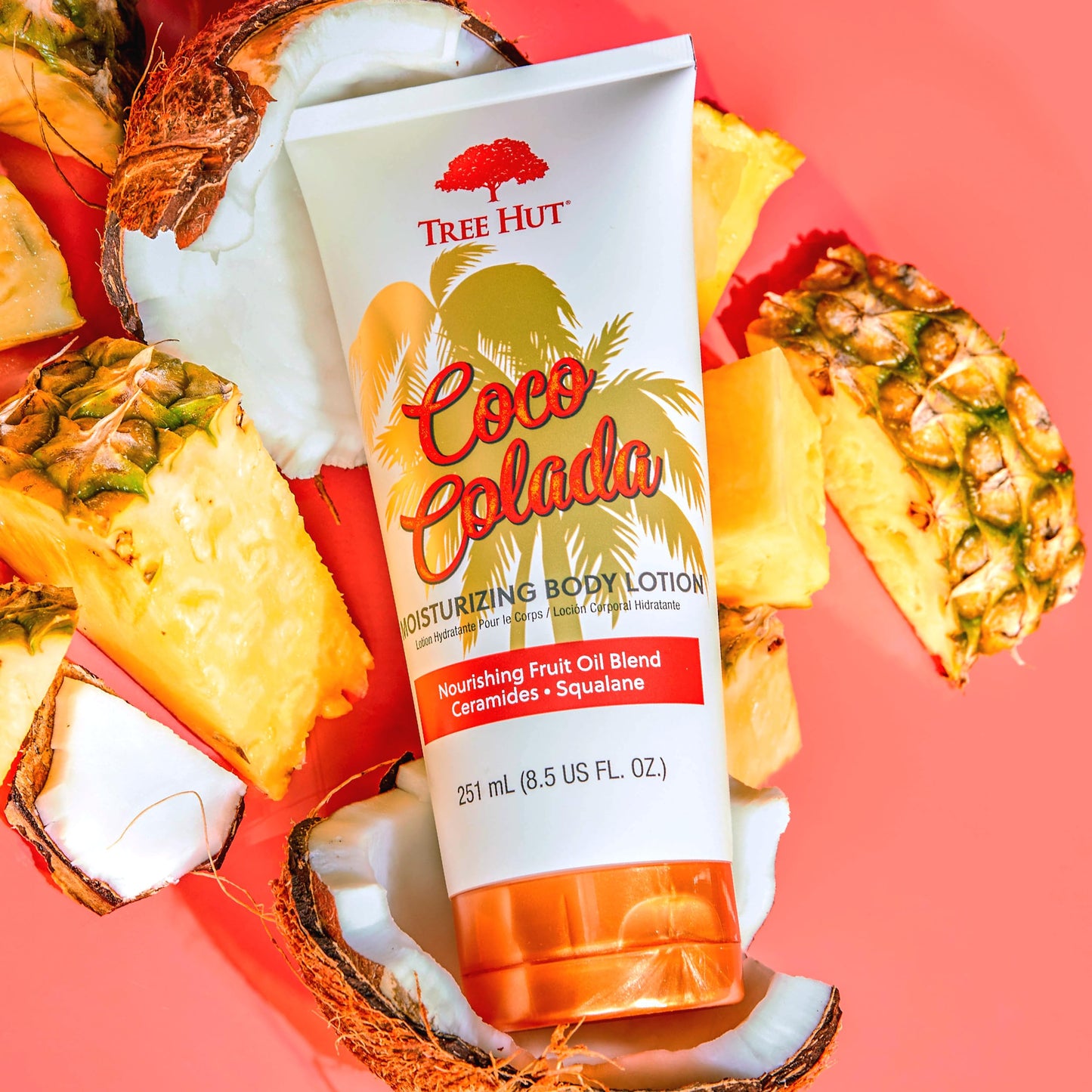 Tree Hut Coco Colada Moisturizing Body Lotion, Ceramide and Squalene Formula Helps Protect Skin, Long-lasting Hydration Leaves Skin Feeling Soft