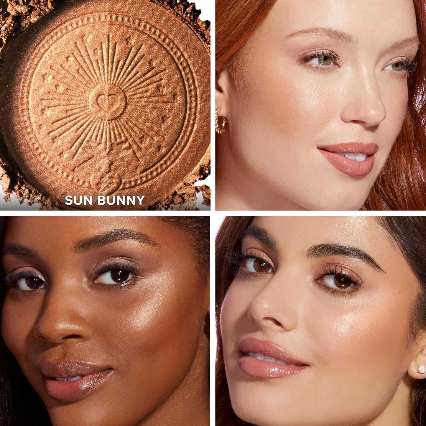 Too Faced Sun Bunny Blushing Bronzer | Dual-Shade Sheer, Luminous Bronzer Blush with Pink Undertones to Mimic Natural Flush, Sun Bunny, 0.28 Ounce
