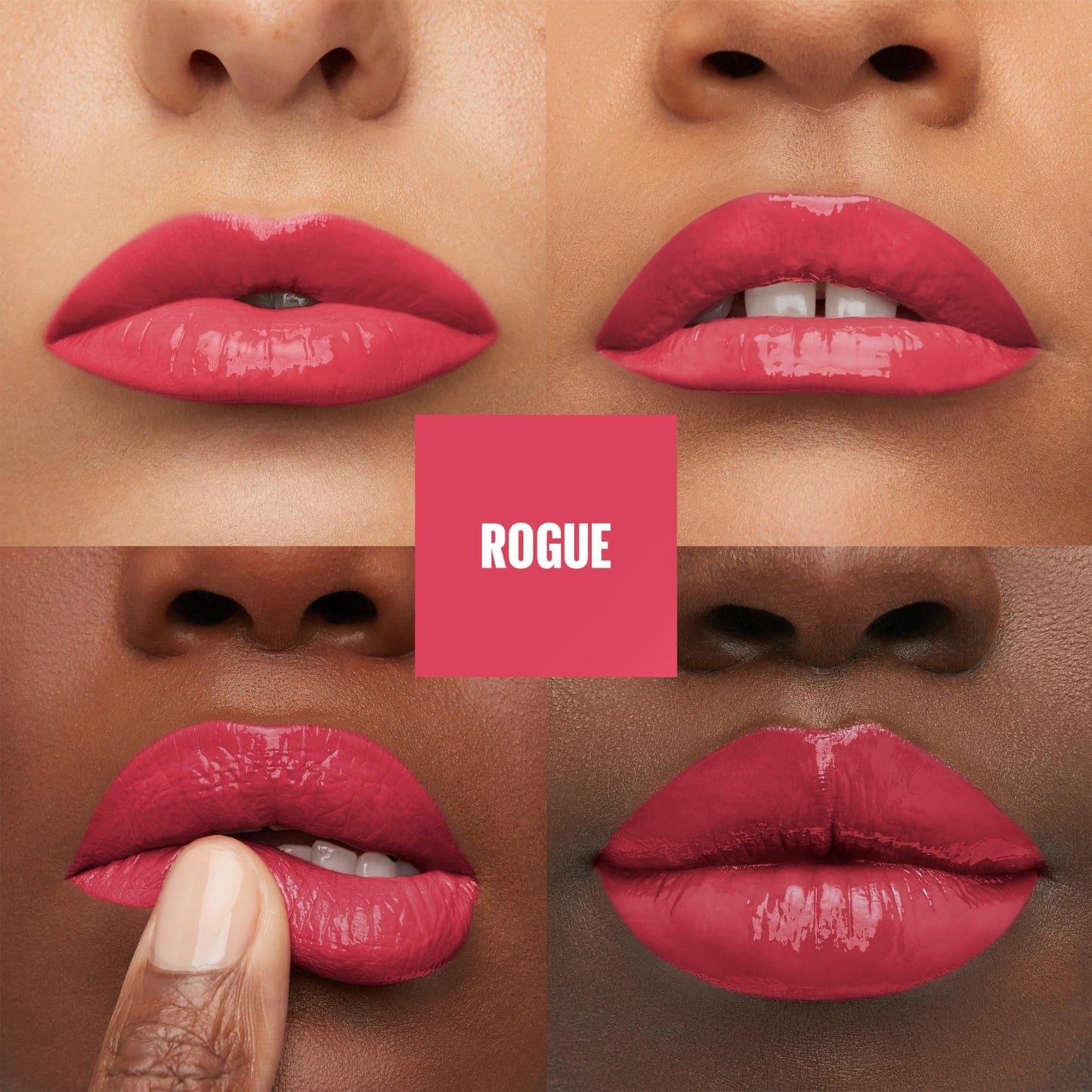 MAYBELLINE Super Stay Vinyl Ink Longwear No-Budge Liquid Lipcolor Make Up, Highly Pigmented Color and Instant Shine, Rogue, 1 Count
