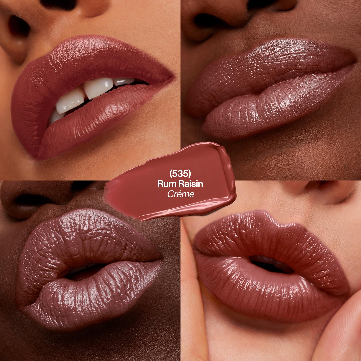 Revlon Super Lustrous Lipstick, Creamy Formula For Soft, Fuller-Looking Lips, Moisturized Feel, 535 Rum Raisin, 0.15 oz