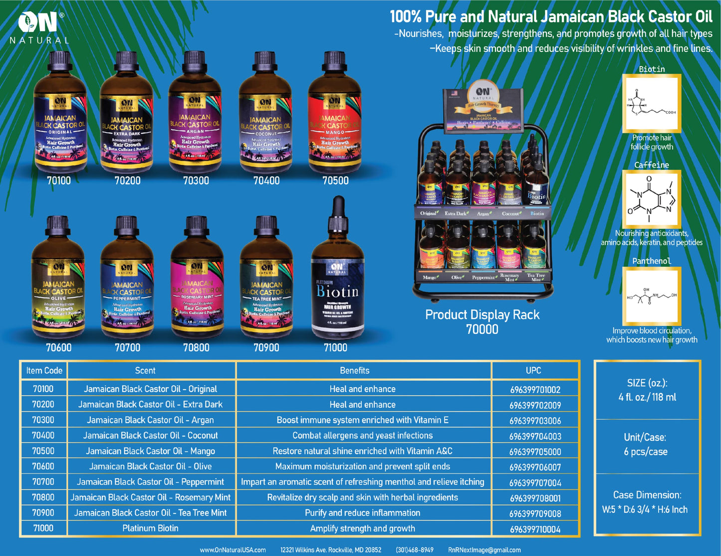 Jamaican Black Castor Oil [Tea Tree Mint] 4 oz