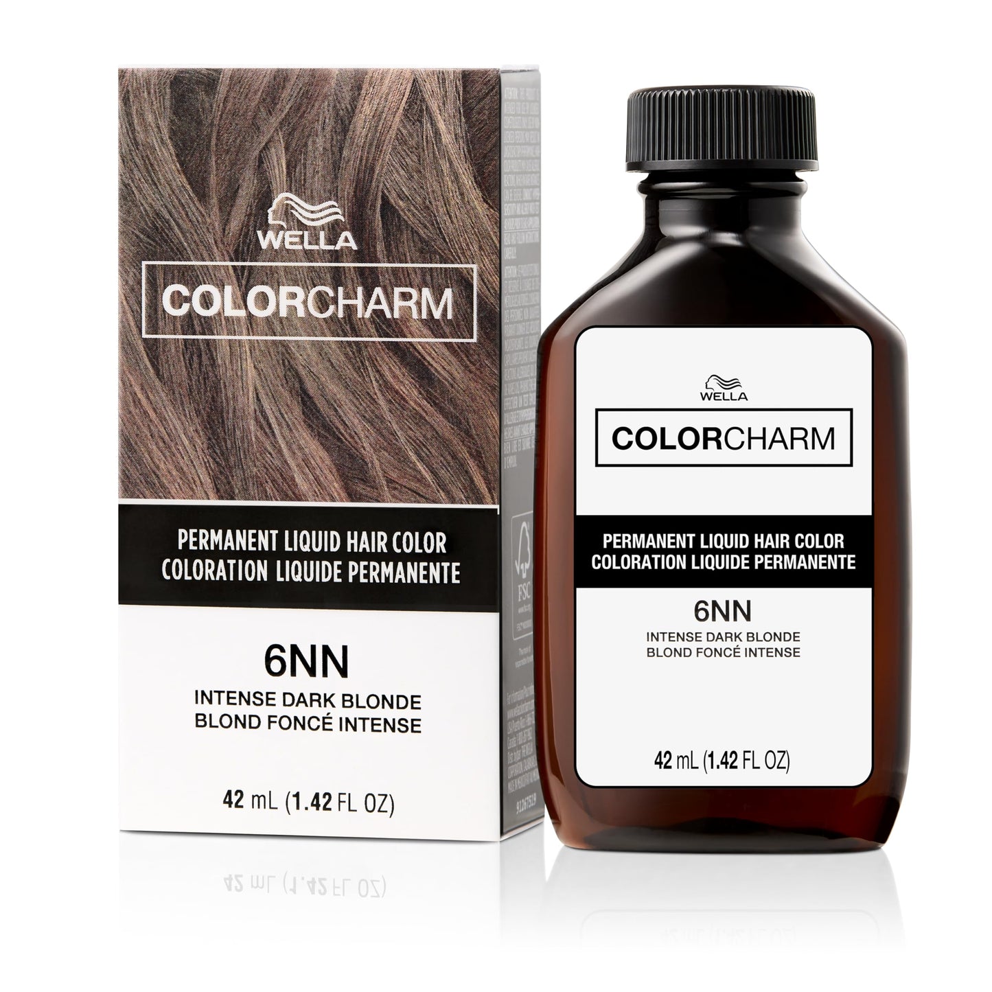 COLORCHARM Permanent Liquid Hair Color | 6NN Intense Dark Blonde | Up to 100% Gray Coverage | 1.42 Fl Oz