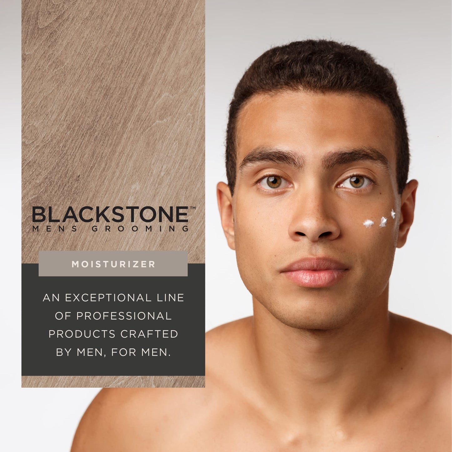 Blackstone Men's Grooming Refresh Facial Moisturizer with Vitamin E, Peppermint & Hyaluronic Acid - Lightweight & Non-Greasy | Restores Dry Skin