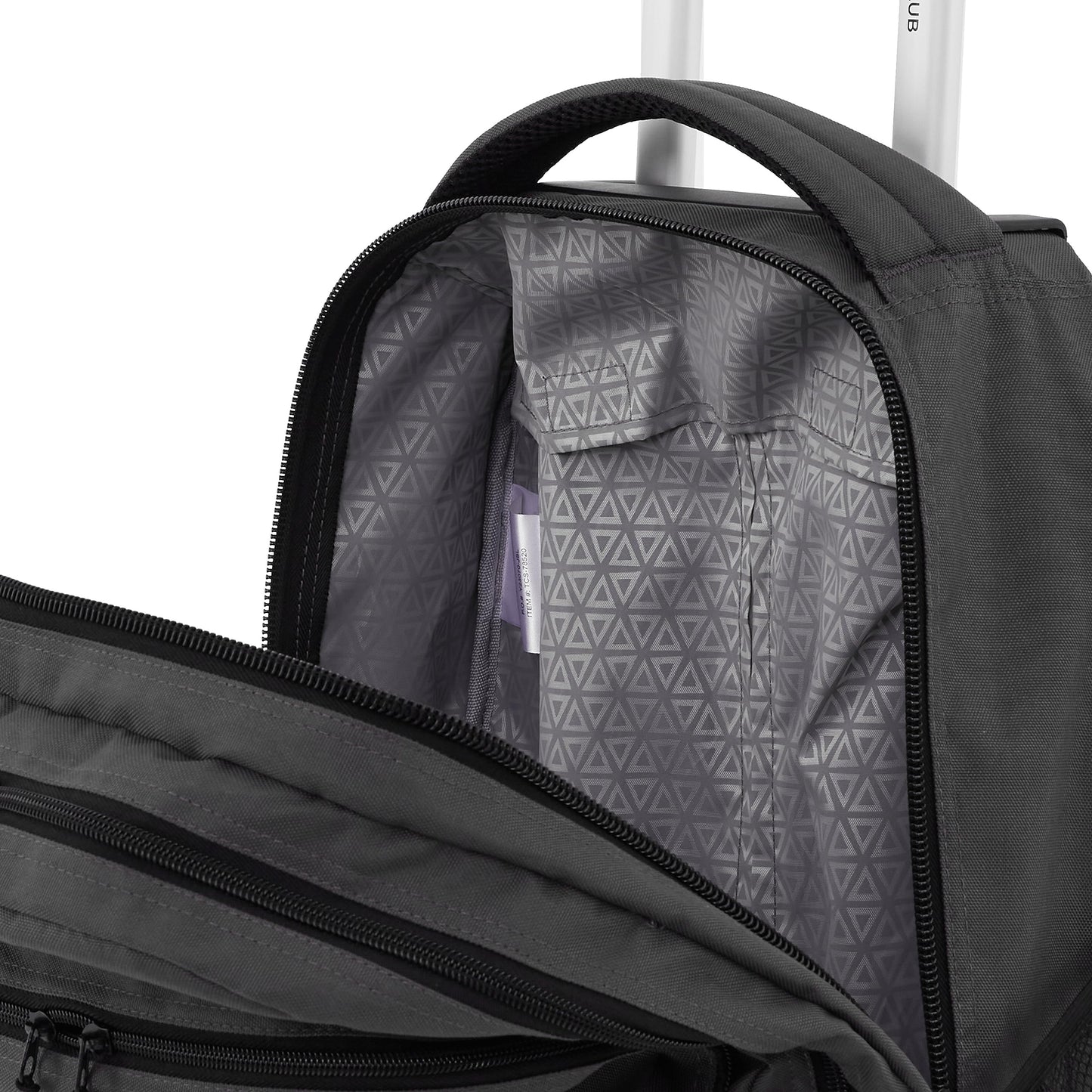 Travelers Club 20" Rolling Backpack with Laptop Compartment, Black