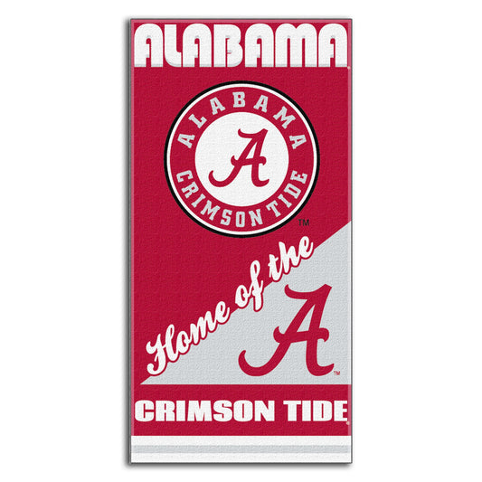 Northwest The Company NCAA Alabama Crimson Tide Home Beach Towel, 28 x 58-Inch