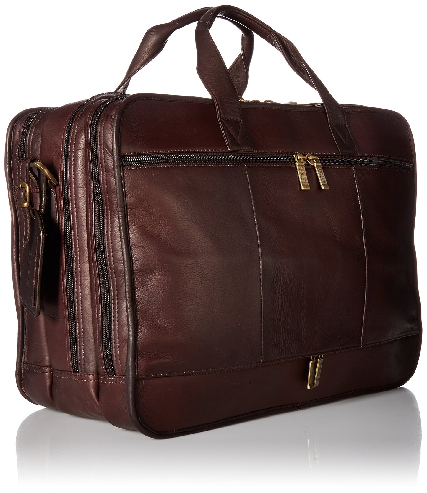 Claire Chase Jumbo Executive Computer Brief, Cafe, One Size