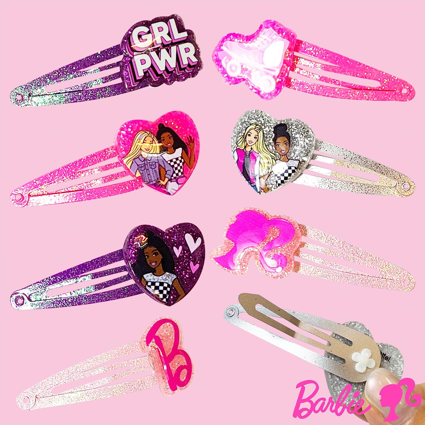 LUV HER Harry Potter Kids Hair Clips for Girls Snap Clips 8 Pack Multi Color Ages 3+ Beauty and Personal Care LUV HER
