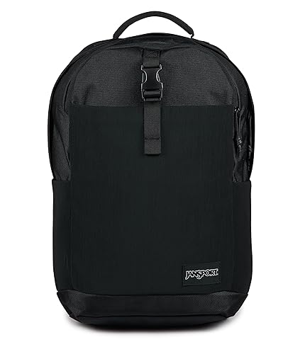 JanSport Journey Pack Backpack - Large Main Compartment, Dual Water Bottle Pockets, 15-inch Padded Laptop Compartment with Tricot Lined Sleeve, Black