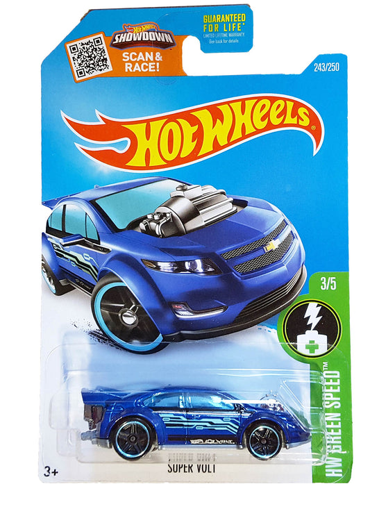 Hot Wheels - 243/250 - 2016 HW Green Speed 3/5 - Super Volt
