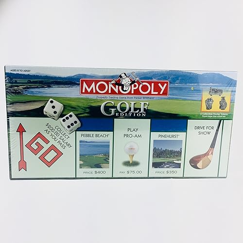 Golf 2000 Collector's Edition Monopoly Board Game