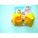 Jojo Yellow Hair Bow Pearls and Diamonds design