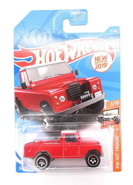 Hot Wheels Land Rover Series III Pickup 111/250, red