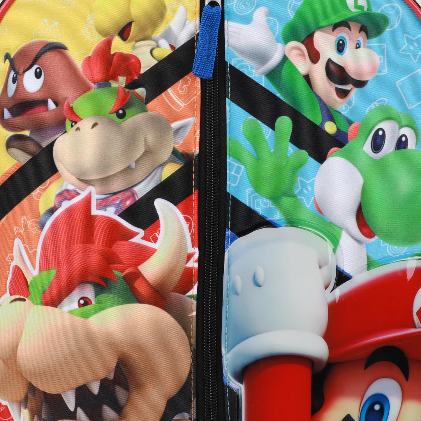 Bioworld Kids' Mario 16" Backpack, Black, Large