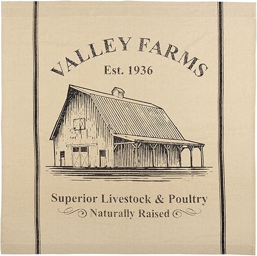 VHC Brands Valley Farms Farmhouse Barn Shower Curtain 72x72