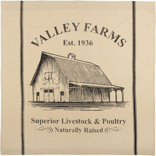 VHC Brands Valley Farms Farmhouse Barn Shower Curtain 72x72