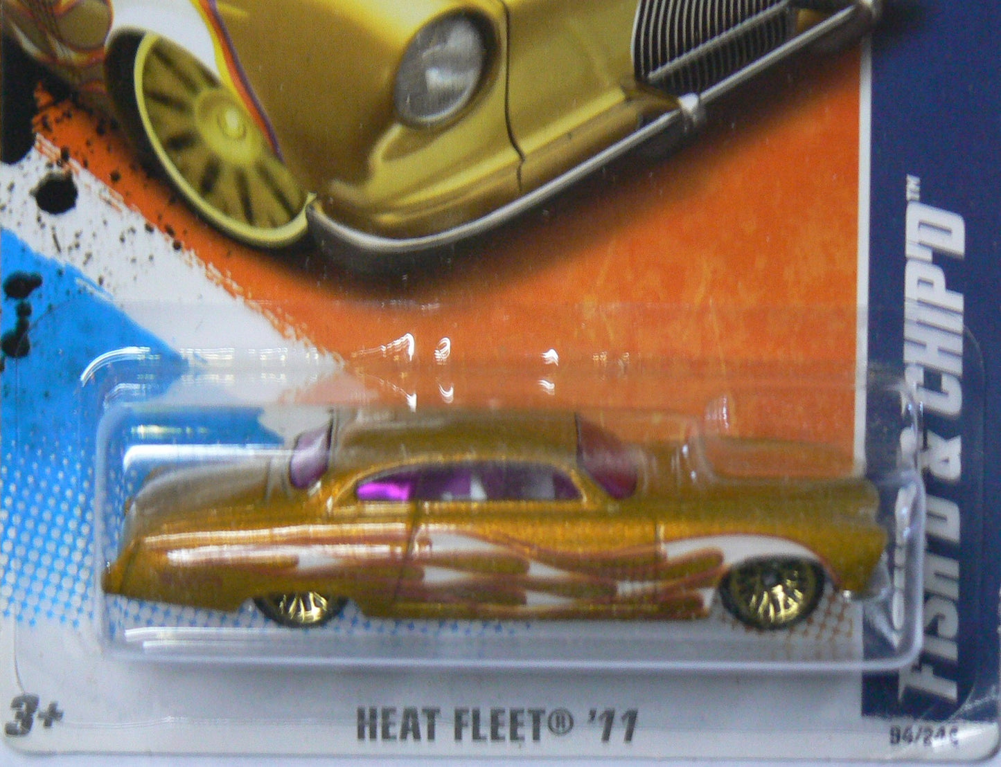 2011 Hot Wheels Fish'd & Chip'd Gold #94/244