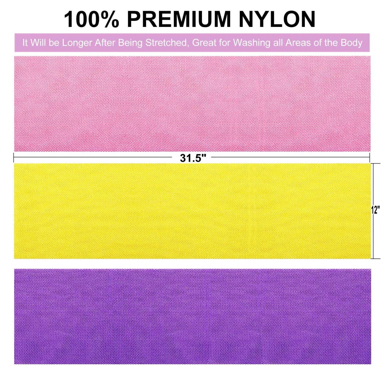 African Net Sponge African Exfoliating Net African Bath Sponge African Scrubbing Long Net Rag African Wash Net Shower Body Scrubber Beauty and Personal Care GIGULES