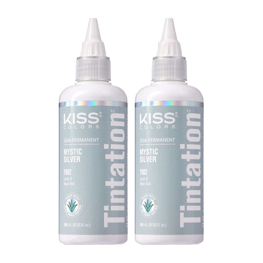 Red by Kiss Tintation Semi-Permanent Hair Color, Aloe Vera Water Based, Argan Oil, Olive Oil, Collagen & Keratin, Long-Lasting Color Dye (Mystic