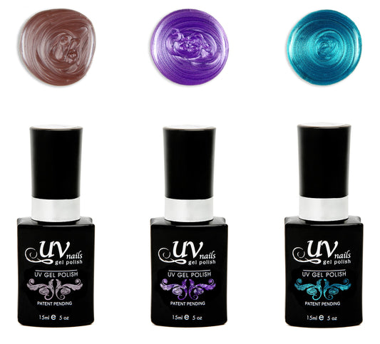 UV-Nails Ostara Set of 3 UV or LED gel polish Beauty & Personal Care UV-NAILS