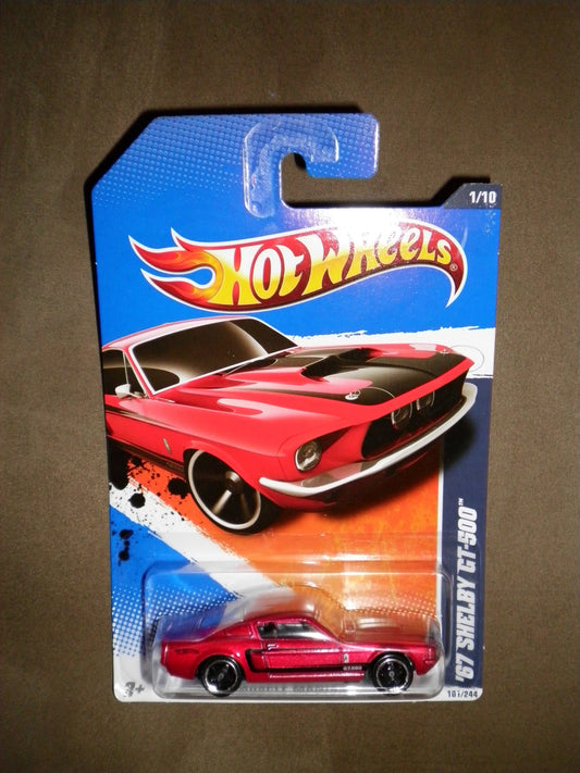Hot Wheels 2011 Muscle Mania 1/10 RED '67 Ford Mustang Fastback Shelby GT-500 101/244