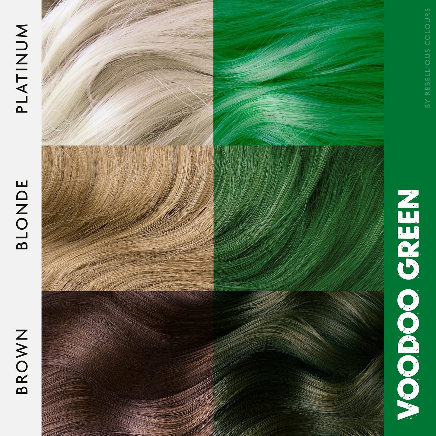 Paintglow Rebellious Colours Semi-permanent Hair Dye (voodoo Green)