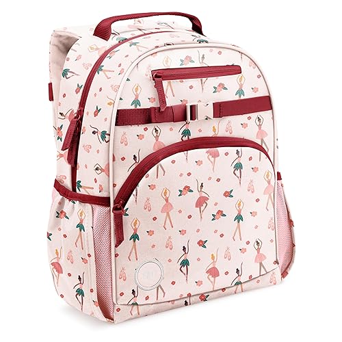 Simple Modern Large Kids Backpack for School Girls and Boys | Elementary Backpack for Teen | Fletcher Collection | Kids - 16" tall | Pink Ballerina
