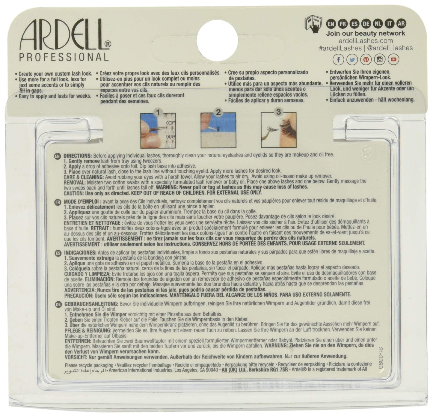 Ardell Duralash Knot-Free Individual Lash, Brown, Medium