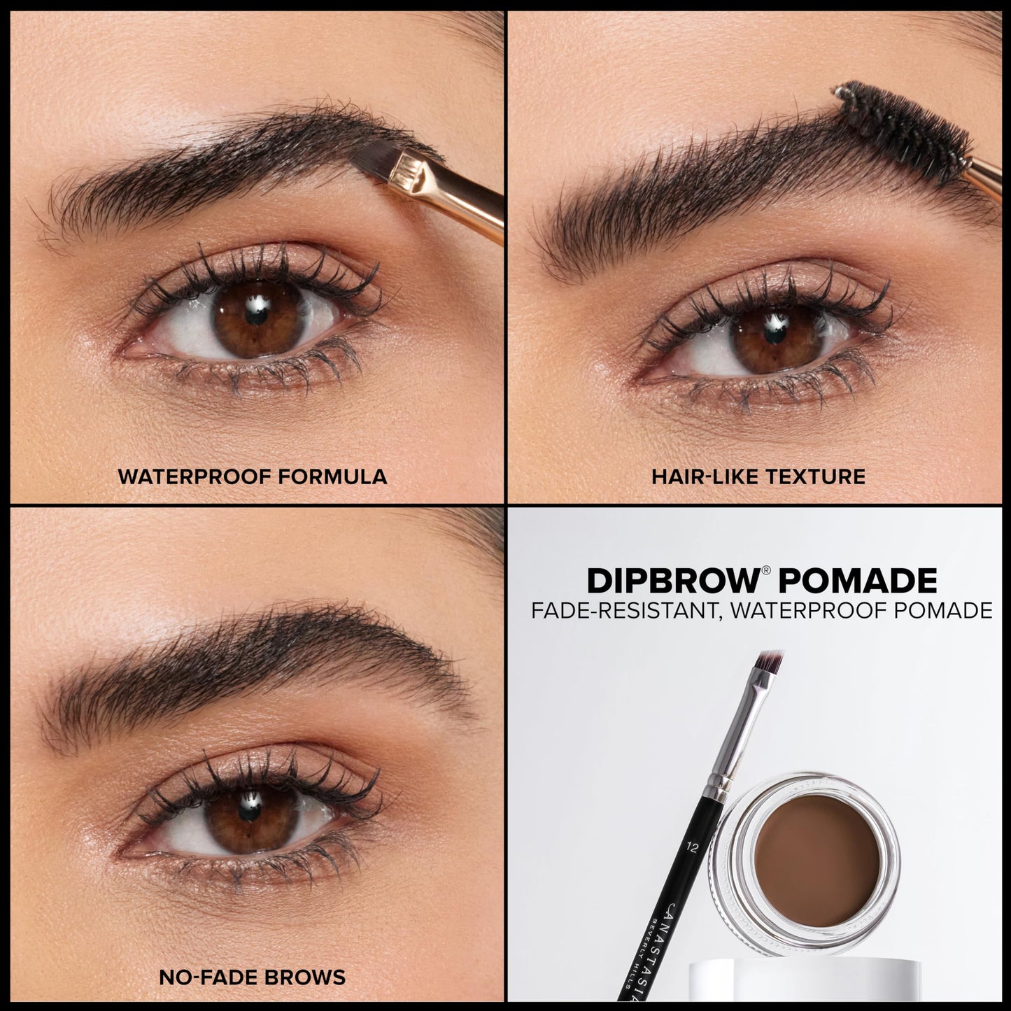 Anastasia Beverly Hills DIPBROW Pomade - Full-Pigment Smudge-Proof Eyebrow Pomade, Long-Wearing Waterproof Formula for Natural Hair Texture - Medium Beauty and Personal Care Anastasia Beverly Hills