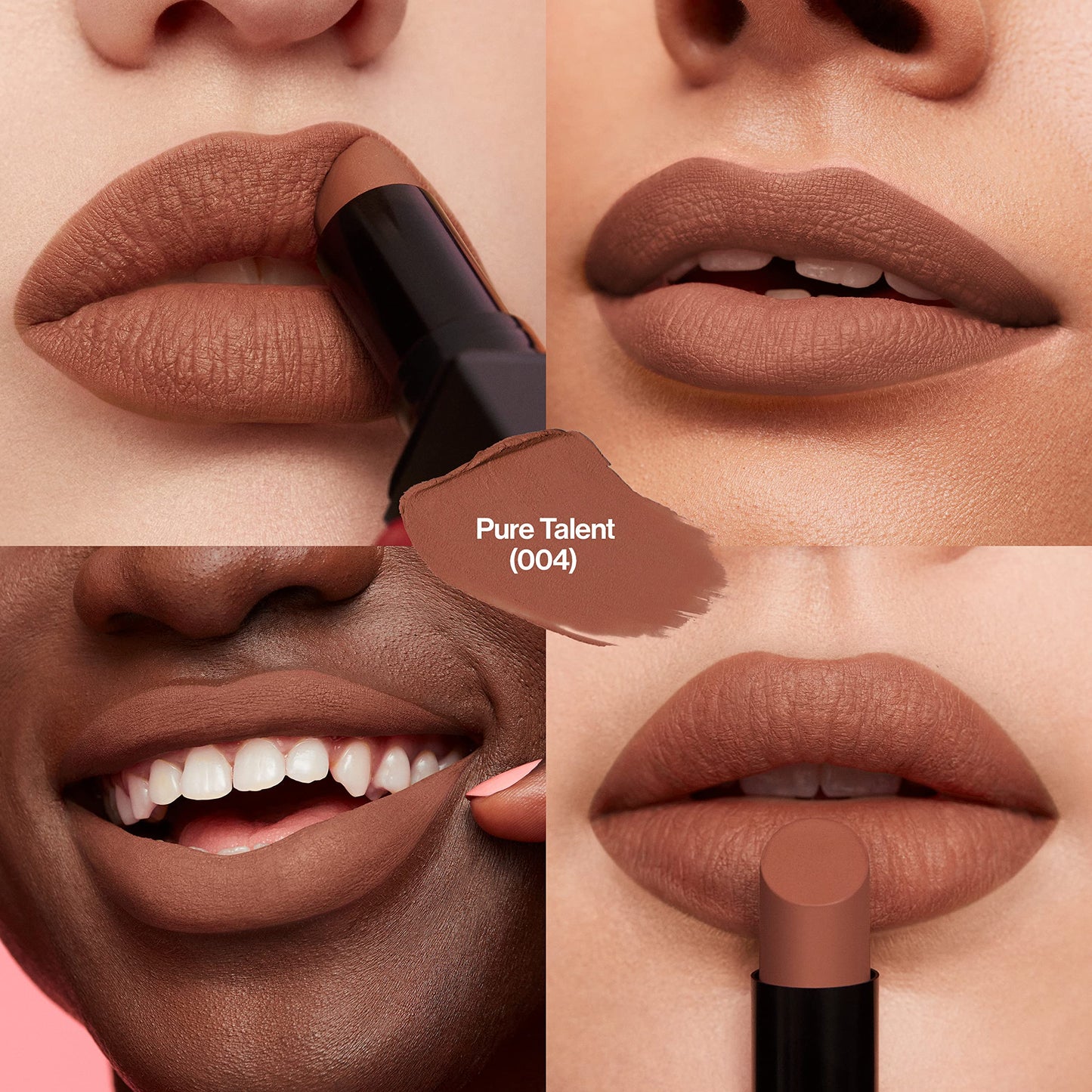 Revlon Lipstick, ColorStay Suede Ink, Built-in Primer, Infused with Vitamin E, Waterproof, Smudge-proof, Matte Color, 004 Pure Talent, 0.09 oz