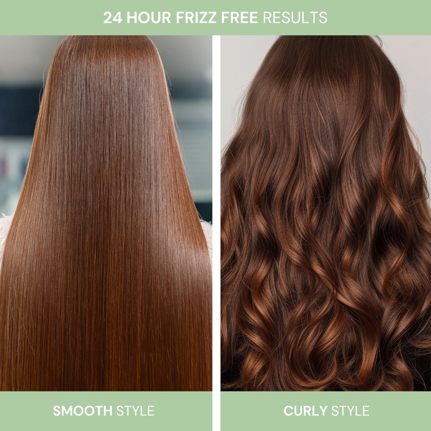 Pure NV Versatility 1 Day Frizz Free Treatment Smoothing & Curling Lotion, Made From Natural Vitamins & Minerals, Keratin, Collagen & Argan Oil