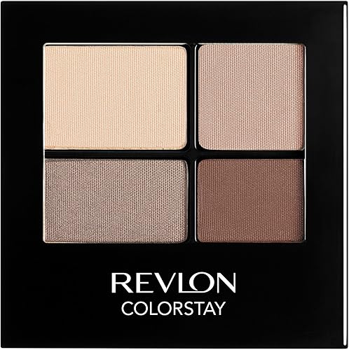 Revlon ColorStay Day to Night Eyeshadow Quad, Longwear Shadow Palette with Transitional Shades and Buttery Soft Feel, Crease & Smudge Proof, 500