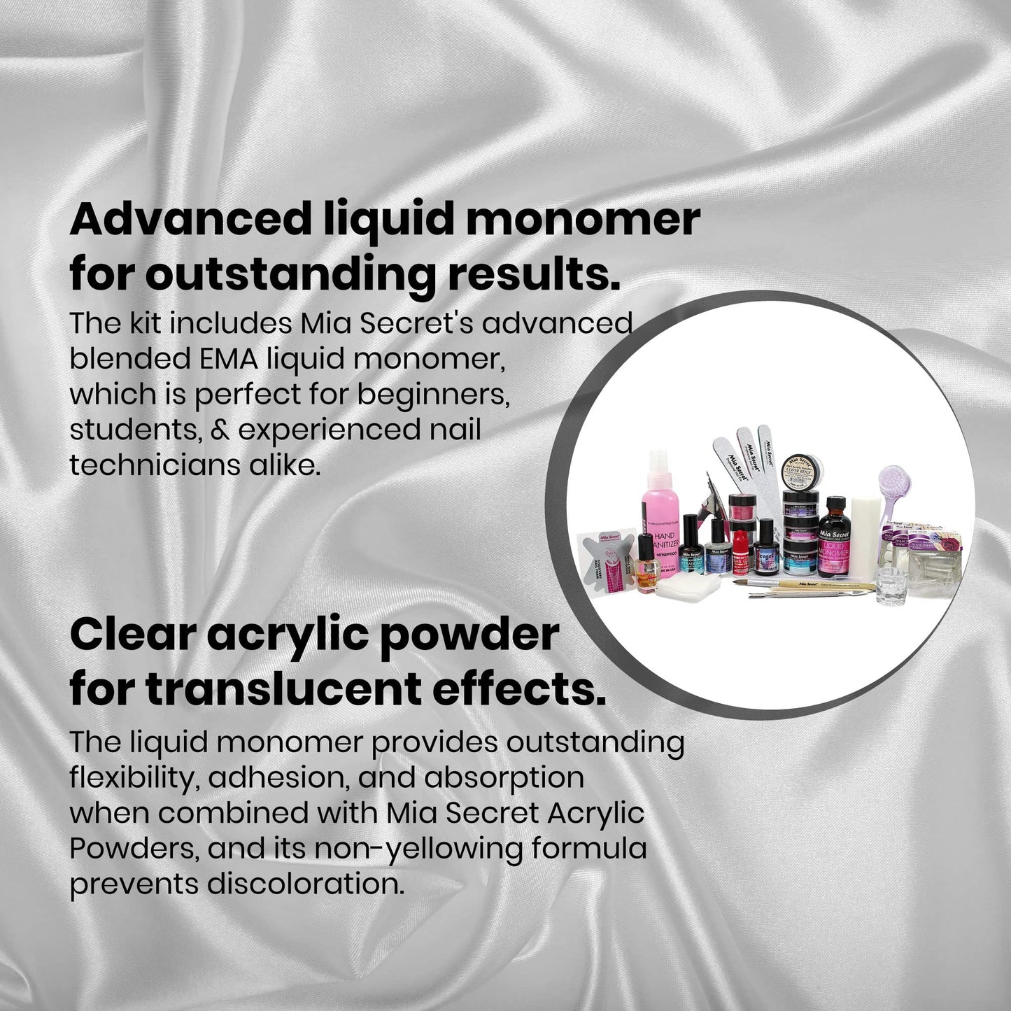 Mia Secret Professional Acrylic Nail Kit – Complete Beginner Set with Everything for Acrylic Nails, Full Kit de Uñas Acrílicas Completo