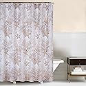 C & F Enterprises Barefoot Landing Brown Sea Life Coral Starfish Shells Cotton Shower Curtain