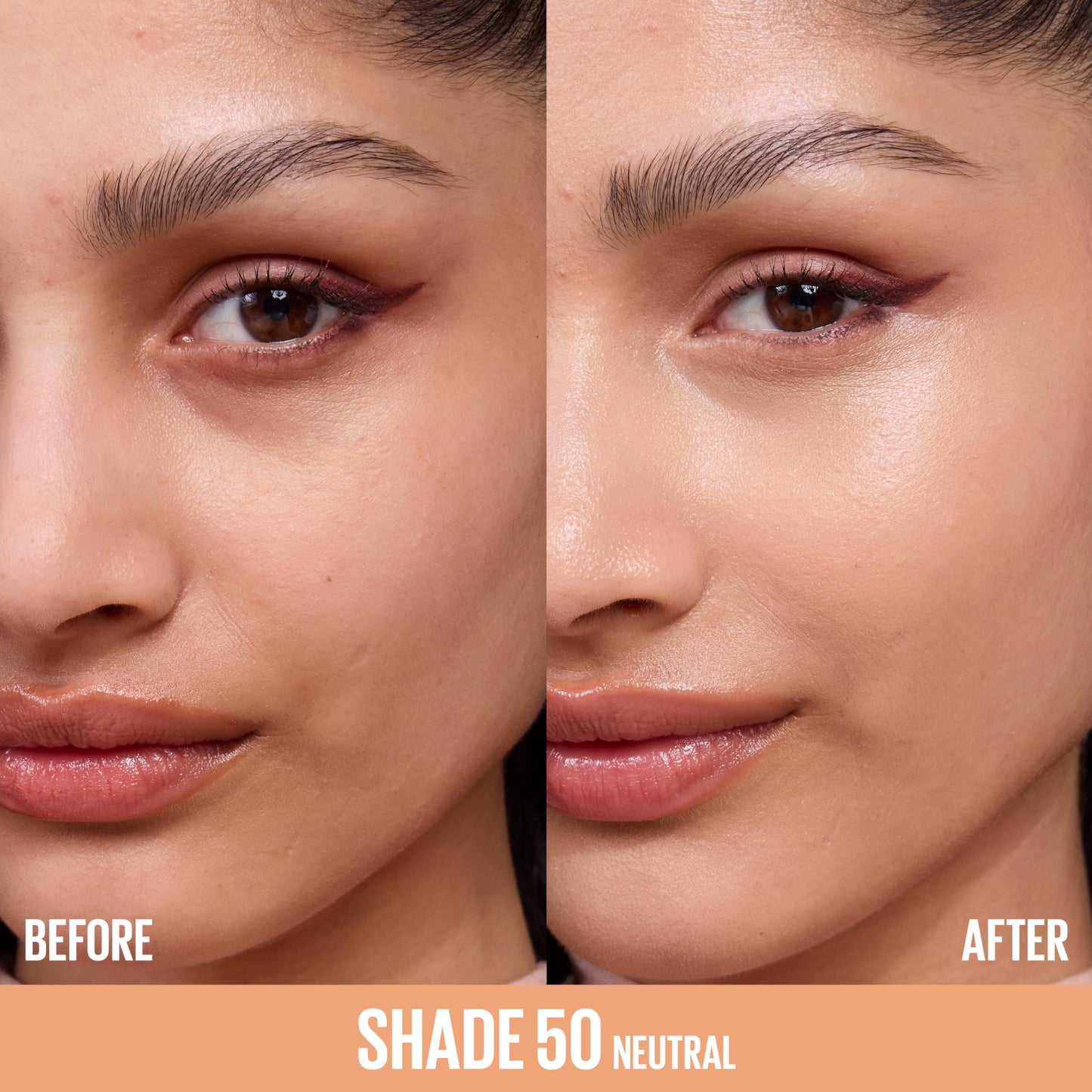 Maybelline Lifter Serum Concealer, Radiant Concealer with Full Coverage, Includes 2% Peptides + Caffeine to Hydrates & Brightens Under Eyes, 50, 1