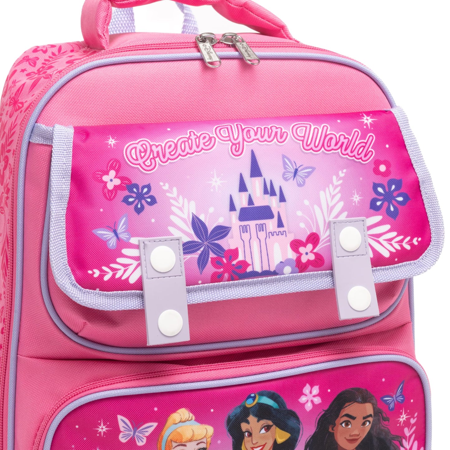 Ruz - Princess Large School backpack with Padded Back and Adjustable Straps, Pink, A28239