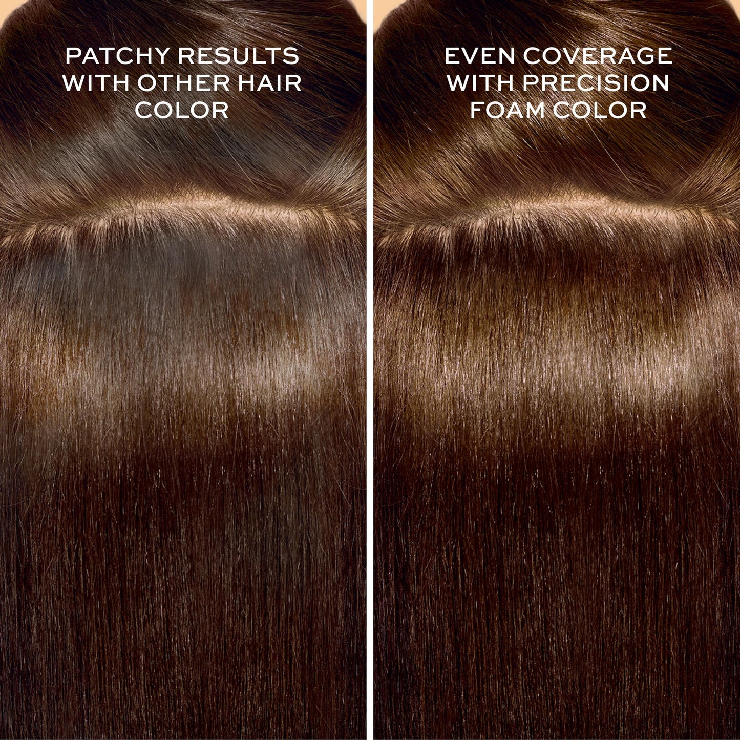 John Frieda Precision Foam Colour, Medium Chestnut Brown 5NBG, Full-coverage Hair Color Kit, Anti-Fade Gray Coverage, Deep Color Saturation Hair Dye