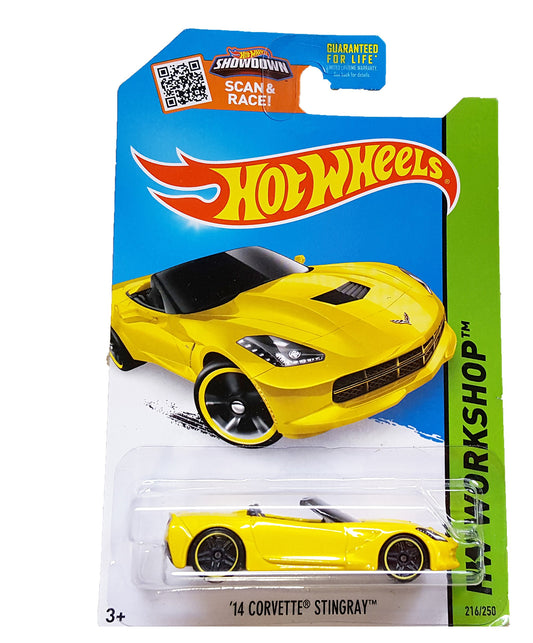 Hot Wheels, 2015 HW Workshop, '14 Corvette Stingray Convertible [Yellow] 216/250