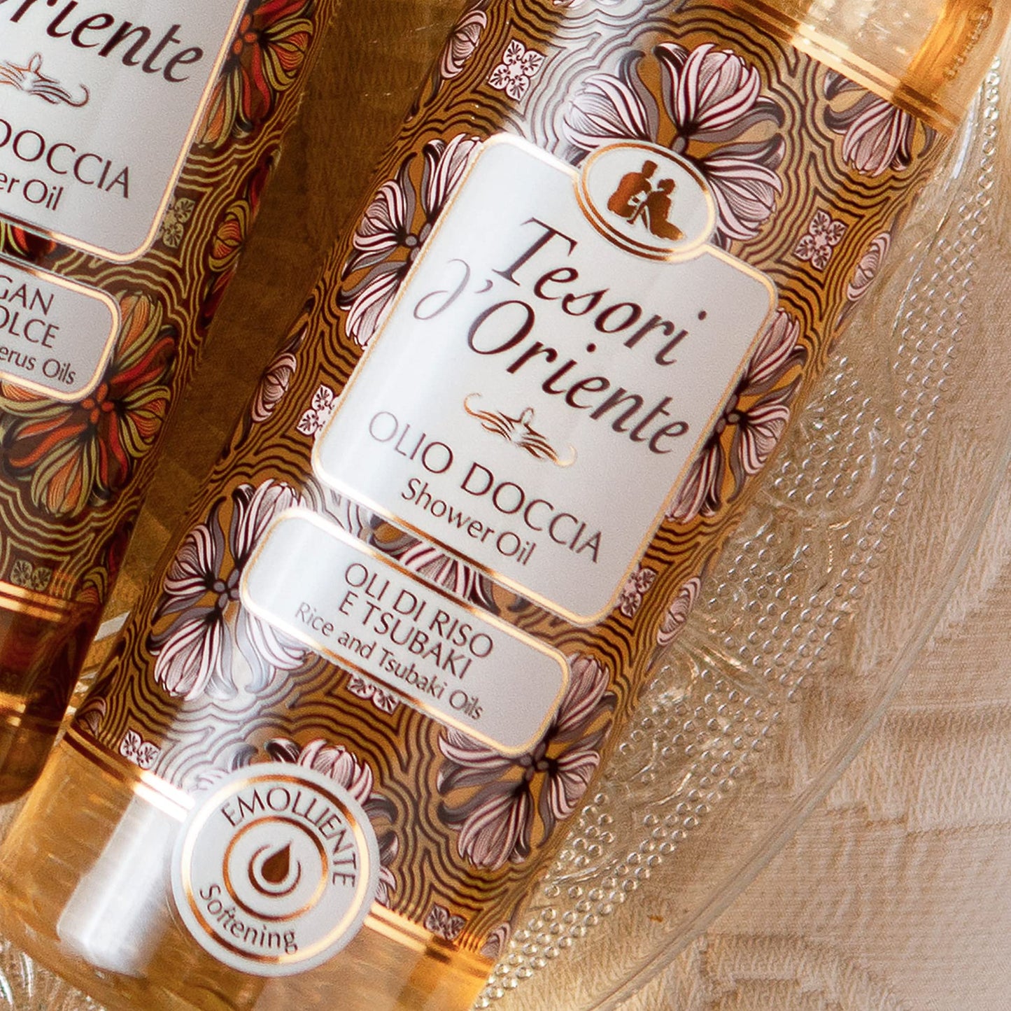 Tesori d'Oriente Bath Oil, Shower Oil Body Wash, Cleansing Oil for Women, with Rice & Tsubaki Oil-8.45 fl oz [Made in Italy]-(Rice & Tsubaki Oil) Beauty and Personal Care Tesori d'Oriente
