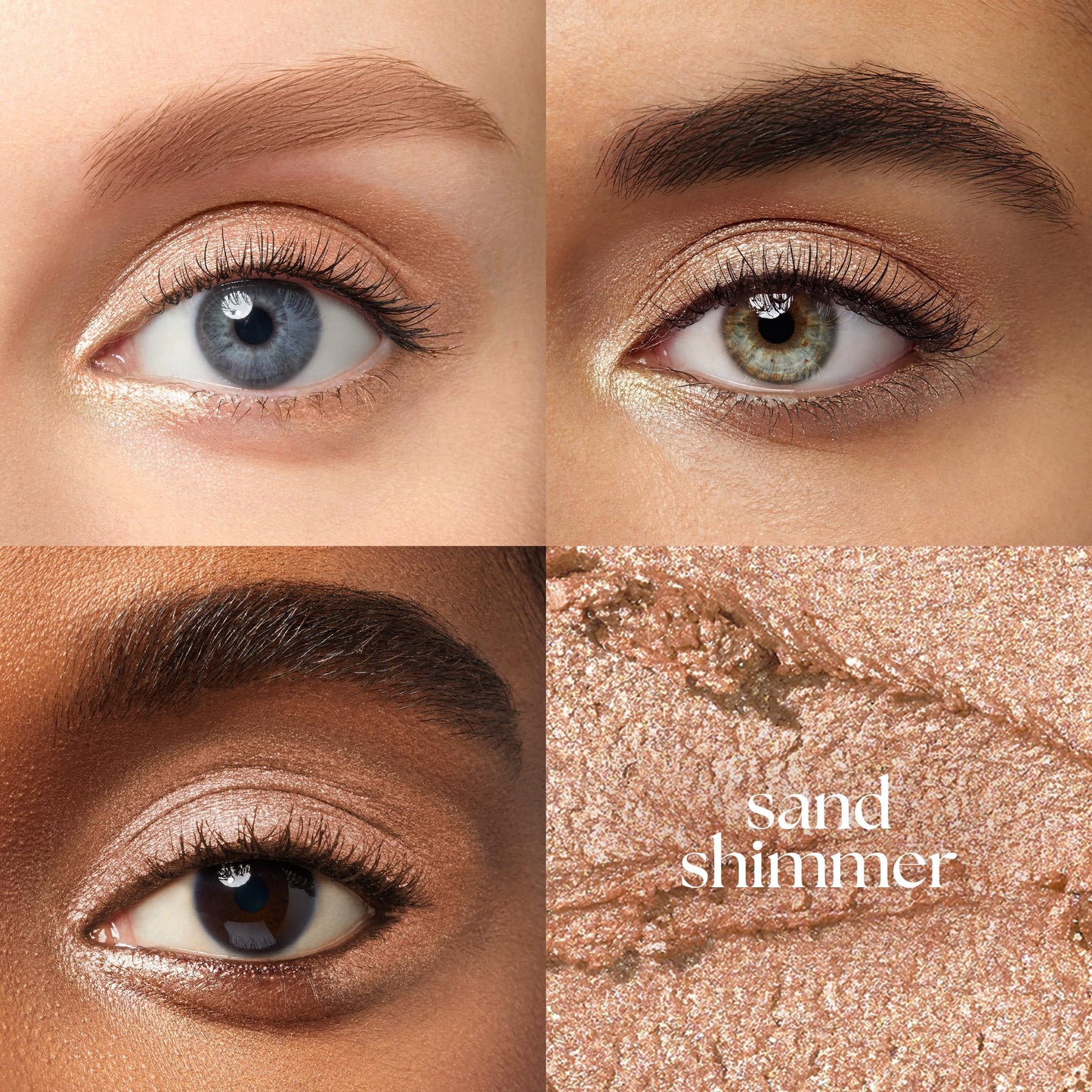 Julep Eyeshadow 101 Cream-to-Powder Waterproof Shadow Stick - Sand Shimmer - Long-Lasting, Crease-Proof, Champagne Toned Shimmer Cream Eyeshadow