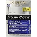 Dark Spot Corrector Face Moisturizer with SPF 30 for Even Skin Tone by L’Oreal Paris, Youth Code Anti-Aging Day Cream, Non-greasy, 1.7 oz.