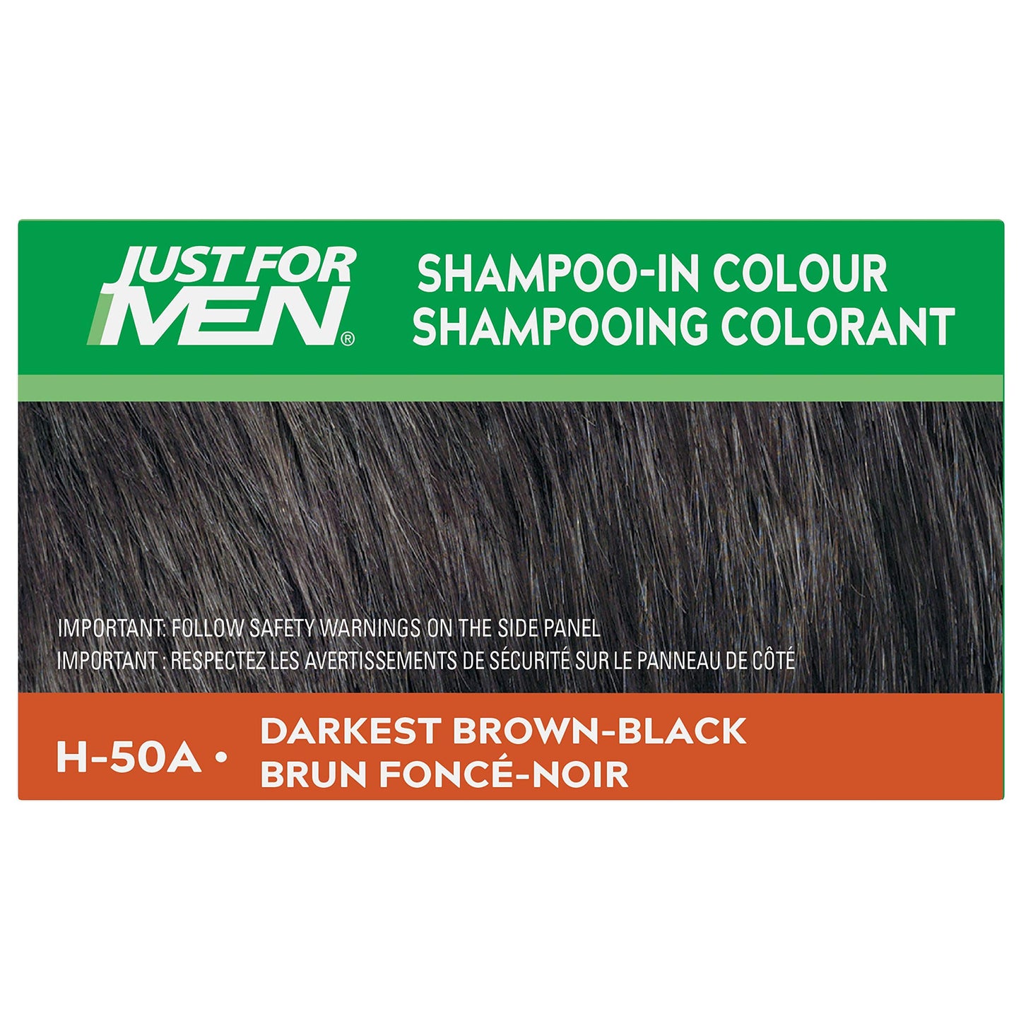 Just For Men Shampoo-In #H-50 Haircolor Darkest Brown/Black (3 Pack)