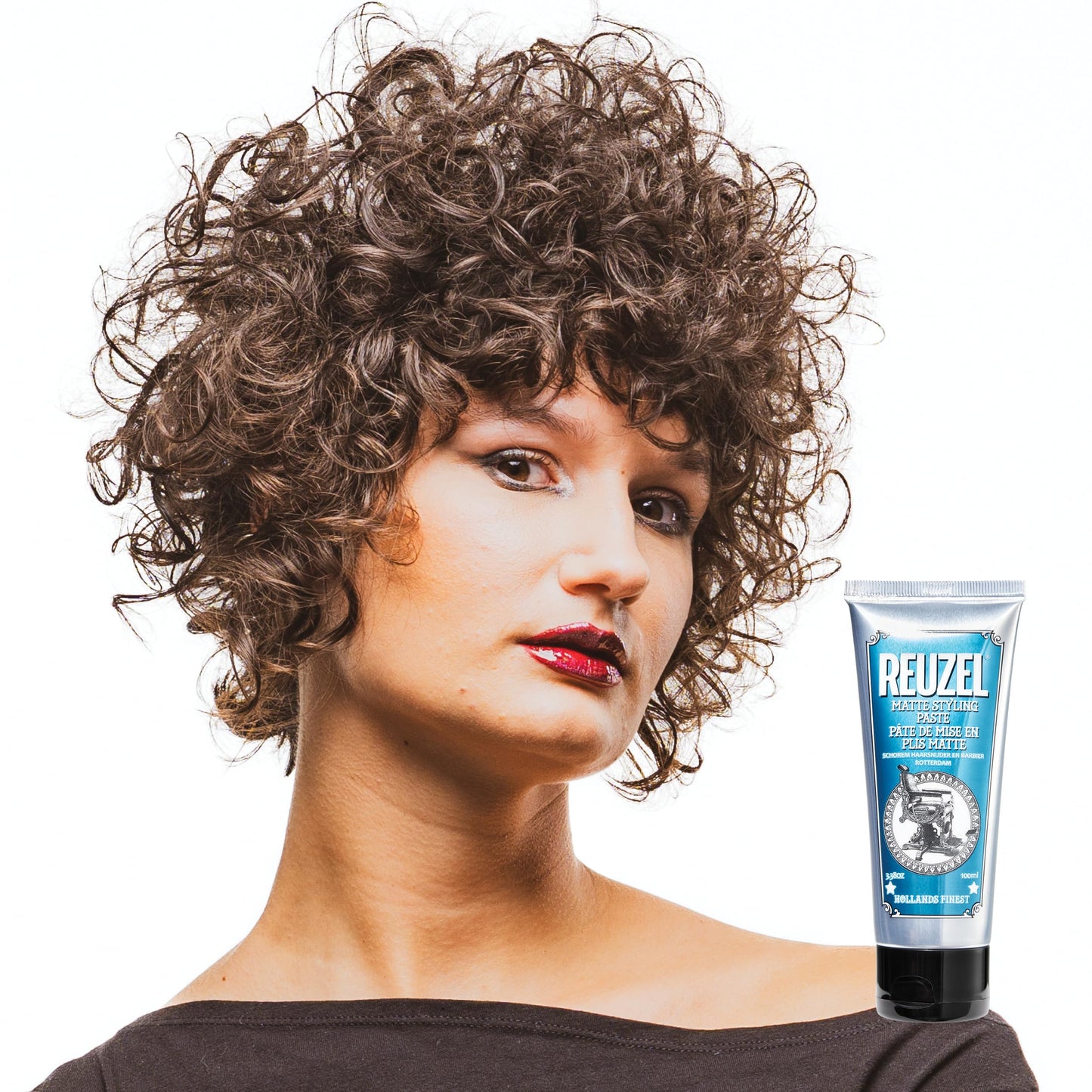 REUZEL Matte Styling Paste, Weightless, Pliable Medium All Day Hold, Adds Fullness and Texture, Matte Finish, Subtle Sugary Rum Scent, For All Hair