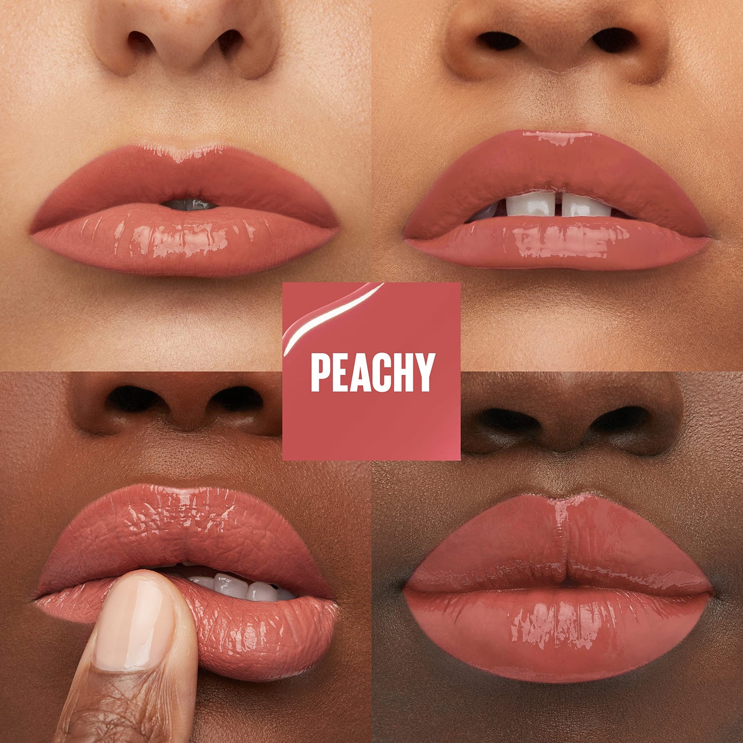 Maybelline Super Stay Vinyl Ink Longwear No-Budge Liquid Lipcolor Makeup, Highly Pigmented Color and Instant Shine, Peachy, Peachy Nude Lipstick, 0.14