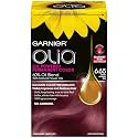 Garnier Olia Oil Powered Permanent Hair Color, 6.65 Light Garnet Red